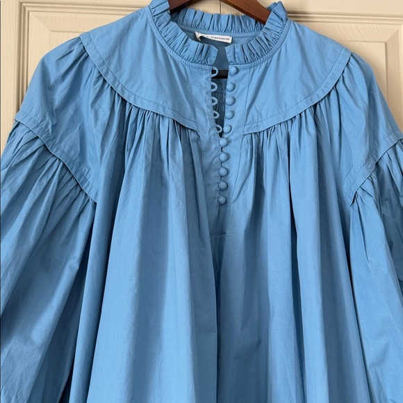 Ulla Johnson Dress Size 8 A-Line Ruffle Cotton - Picture 3 of 9